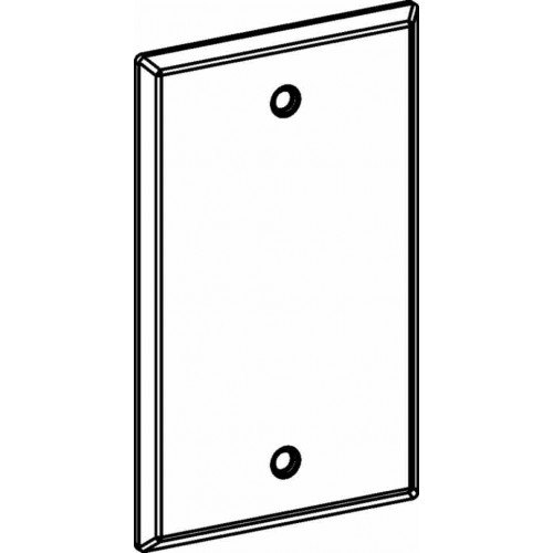 1-G W/P STEEL BLANK COVER - WH