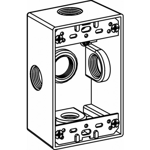 1-G W/P BOX 5-1/2" X-CONFIG