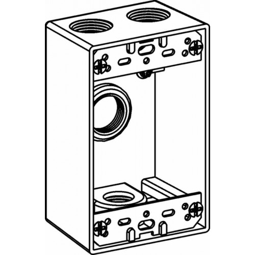 1-G W/P BOX 4-3/4" HUBS 2"