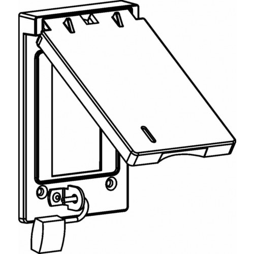 1-G W/P COVER GFI - LOCKABLE