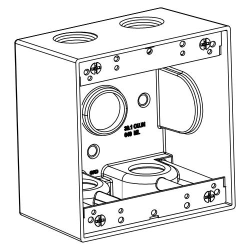 2-G W/P BOX 5 1'''' HUBS 2-5/8
