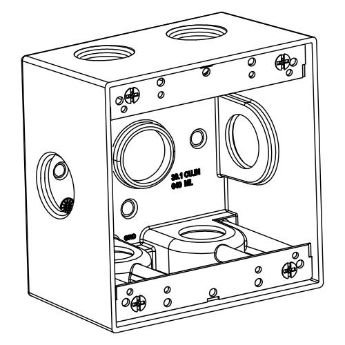 2-G W/P BOX 7 3/4'''' X HUBS 2