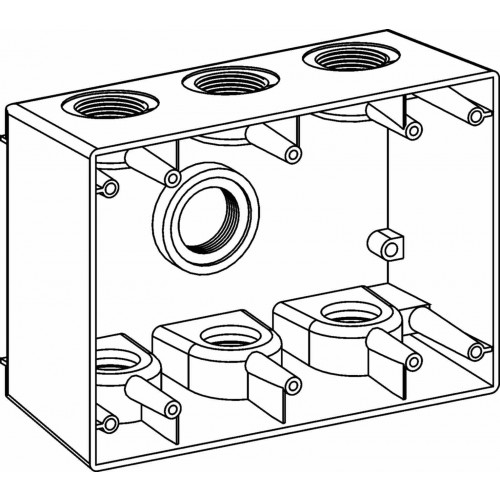 3-G W/P BOX 7 1'''' HUBS 2-5/8