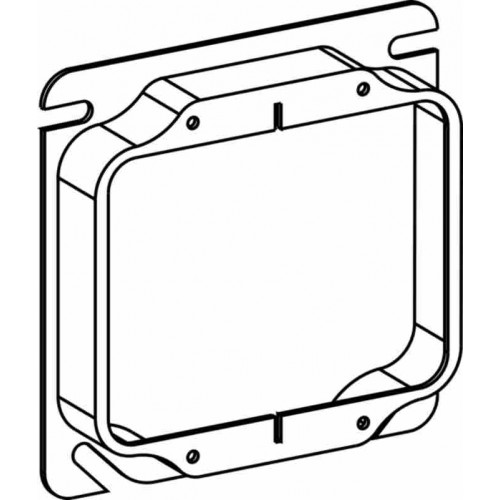 4S 2-G 5/8'''' RAISED STEEL DE