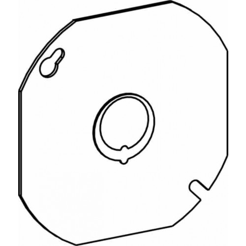 4'''' OCT. BOX STEEL COVER FLA