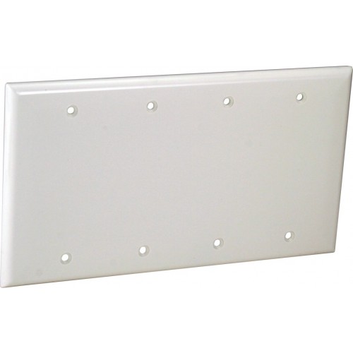 4-G WALL PLATE - BLANK IVORY